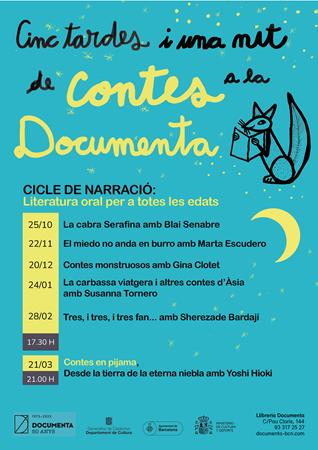 Cicle de narració Docunens: Contes, històries i nous descobriments | 