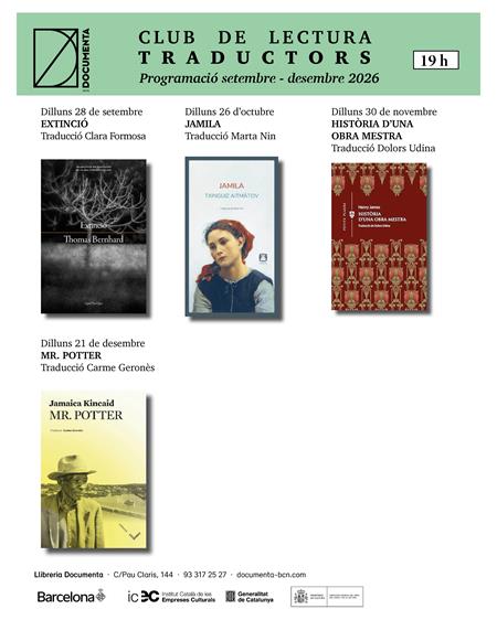 Club de lectura amb el Traductor (octubre-desembre 2026) | 