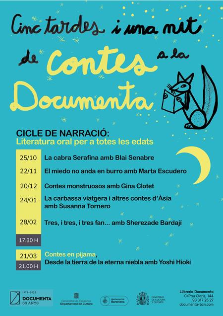 Cicle de narració Docunens: Contes, històries i nous descobriments | 