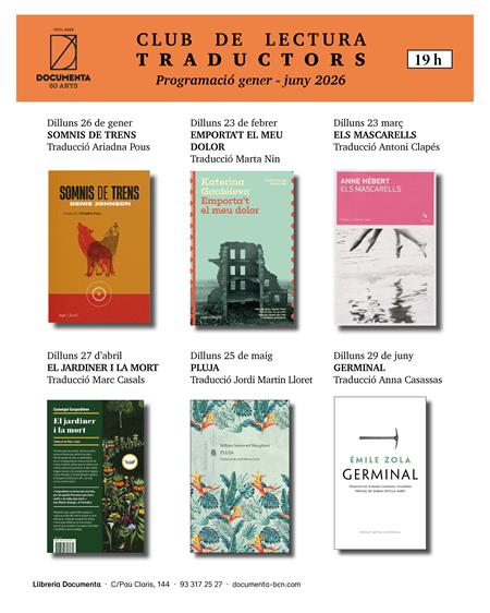 Club de lectura Traductors (gener-juny 2026) | 