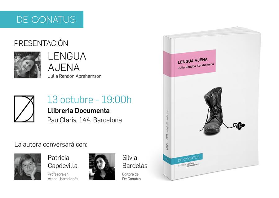 Presentem «Lengua Ajena» de Julia Rendon Abrahamson - 