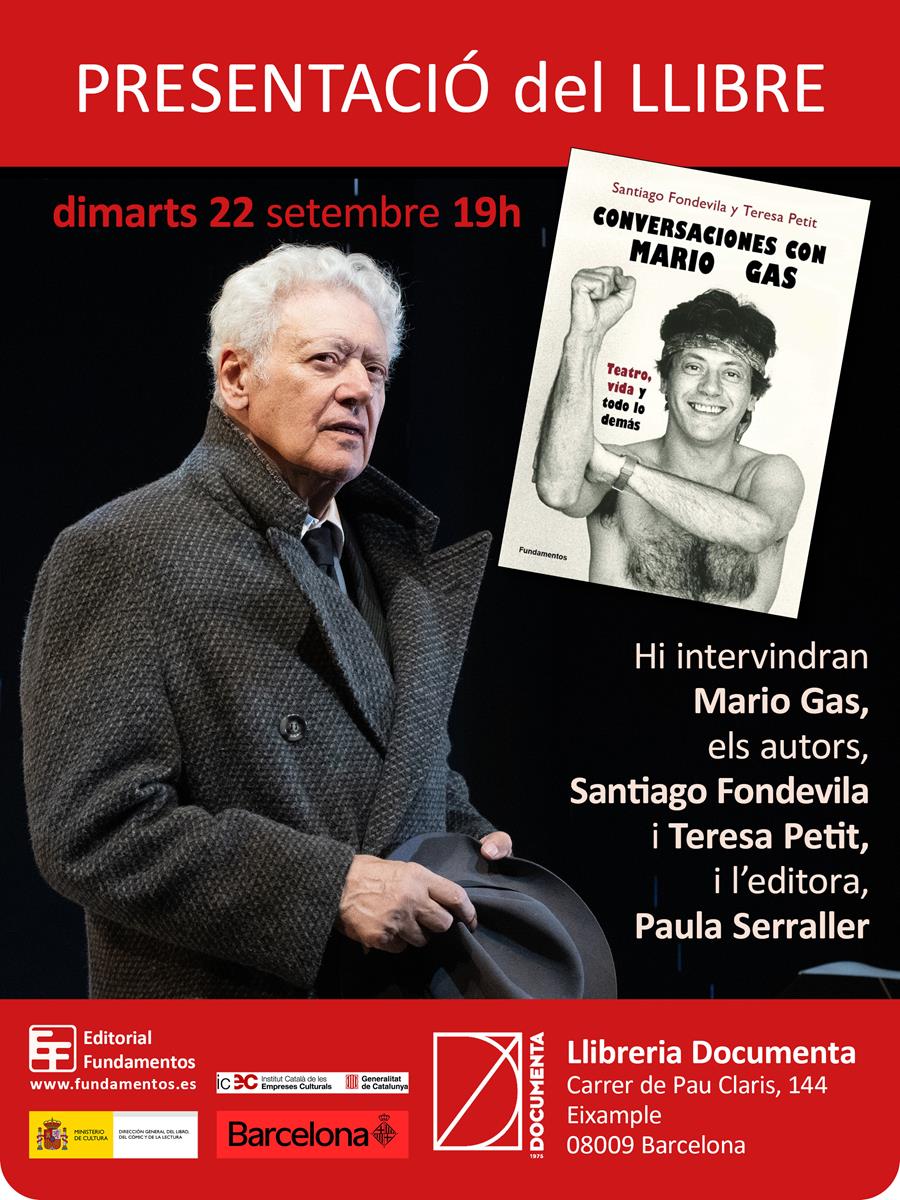 Presentació «Conversaciones con Mario Gas» de Santiago Fondevila i Teresa Petit  - 