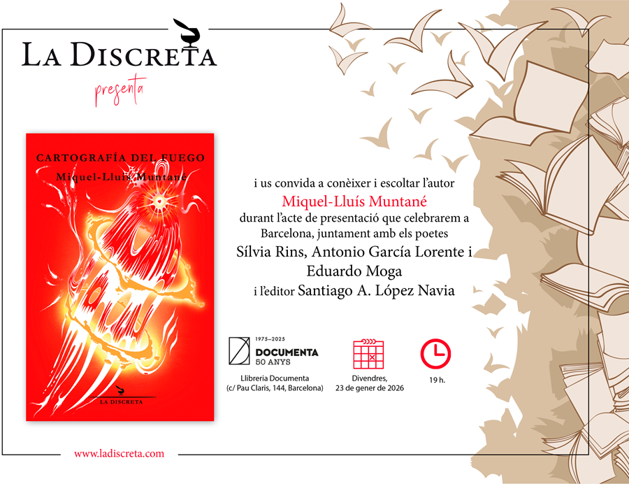 Presentació «Cartografía del fuego» de Miquel-Lluís Muntané - 