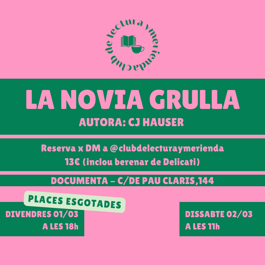 CLUB LECTURA BERENAR: "La novia grulla" de CJ Hauser - 