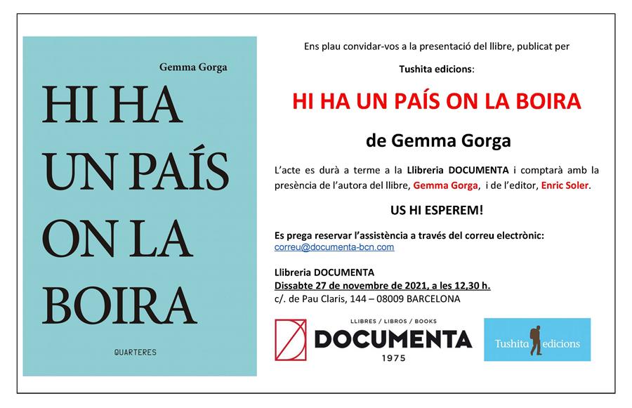 Presentem «Hi ha un país on la boira» de Gemma Gorga - 