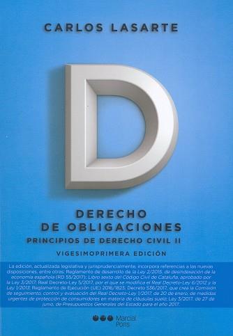 PRINCIPIOS DE DERECHO CIVIL. TOMO II | 9788491232797 | LASARTE ÁLVAREZ, CARLOS