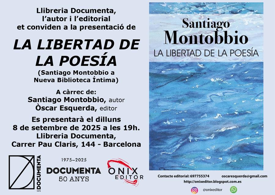 Presentació «La libertad de la poesía» de Santiago Montobbio - 