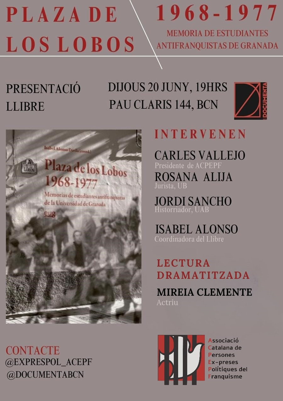 Presentació «Plaza de los Lobos» de Isabel Alonso Dávila,  VV.AA. - 
