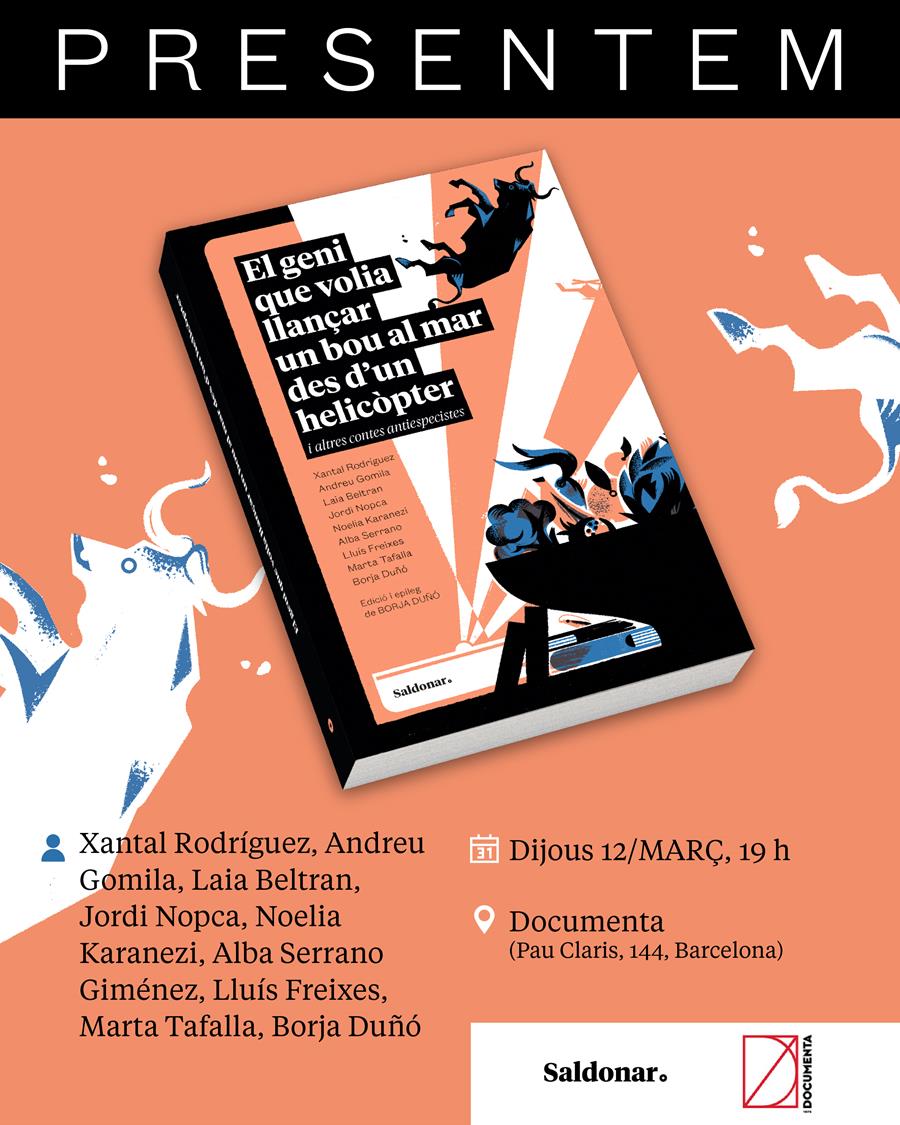 Presentació «El geni que volia llançar un bou al mar des d''un helicòpter» de Diversos autors - 