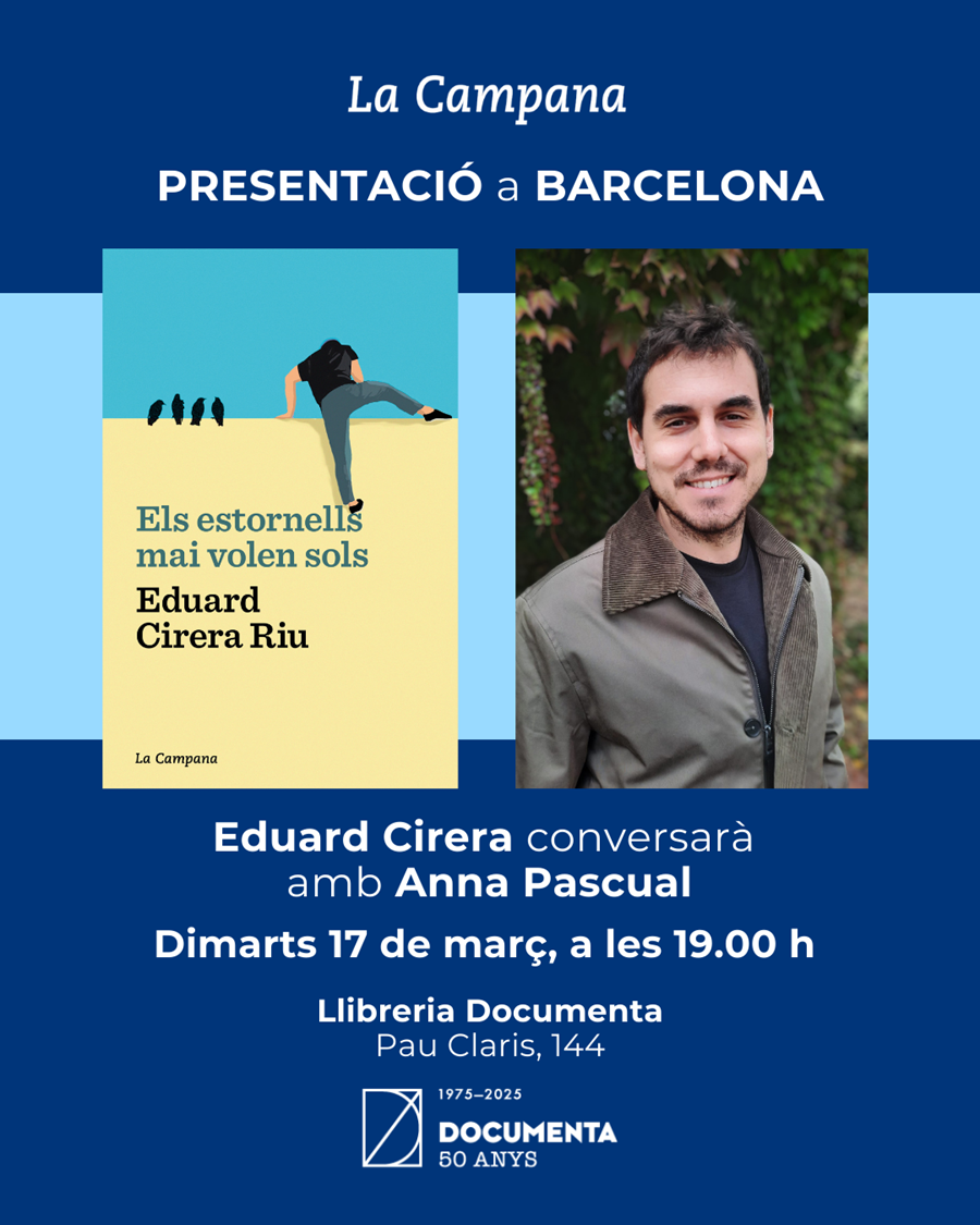 Presentació «Els estornells mai volen sols» d'Eduard Cirera Riu - 
