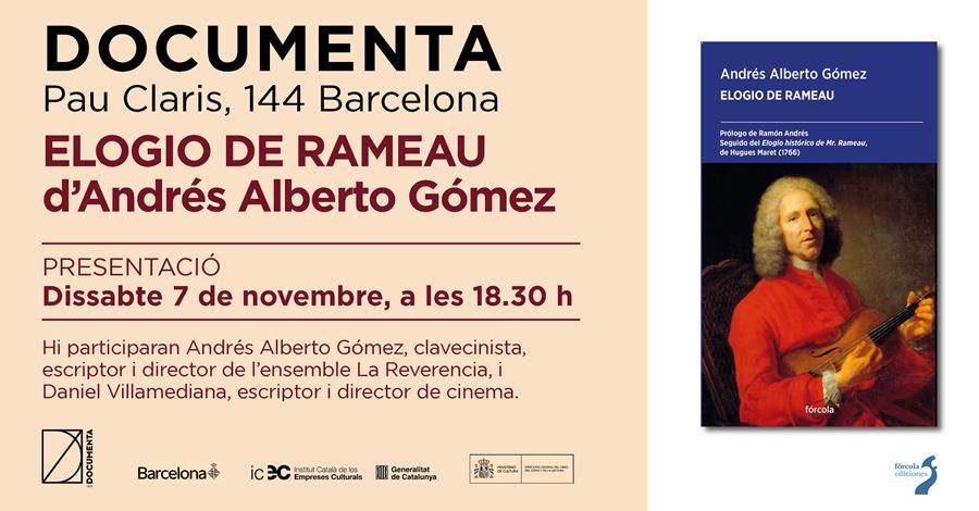 Presentació «Elogio de Rameau», d'Andrés Alberto Gómez - 
