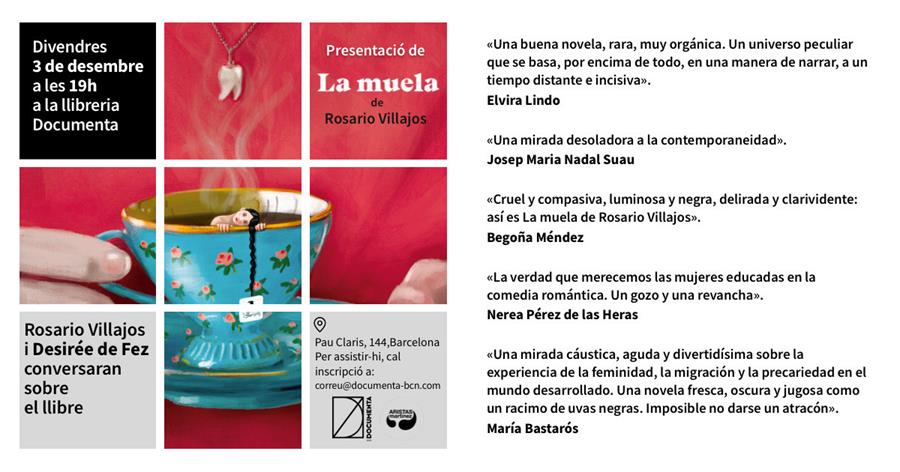 Presentem «La muela» de Rosario Villajos - 