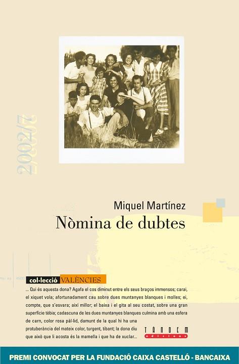 NOMINA DE DUBTES | 9788481312812 | MARTINEZ, MIQUEL