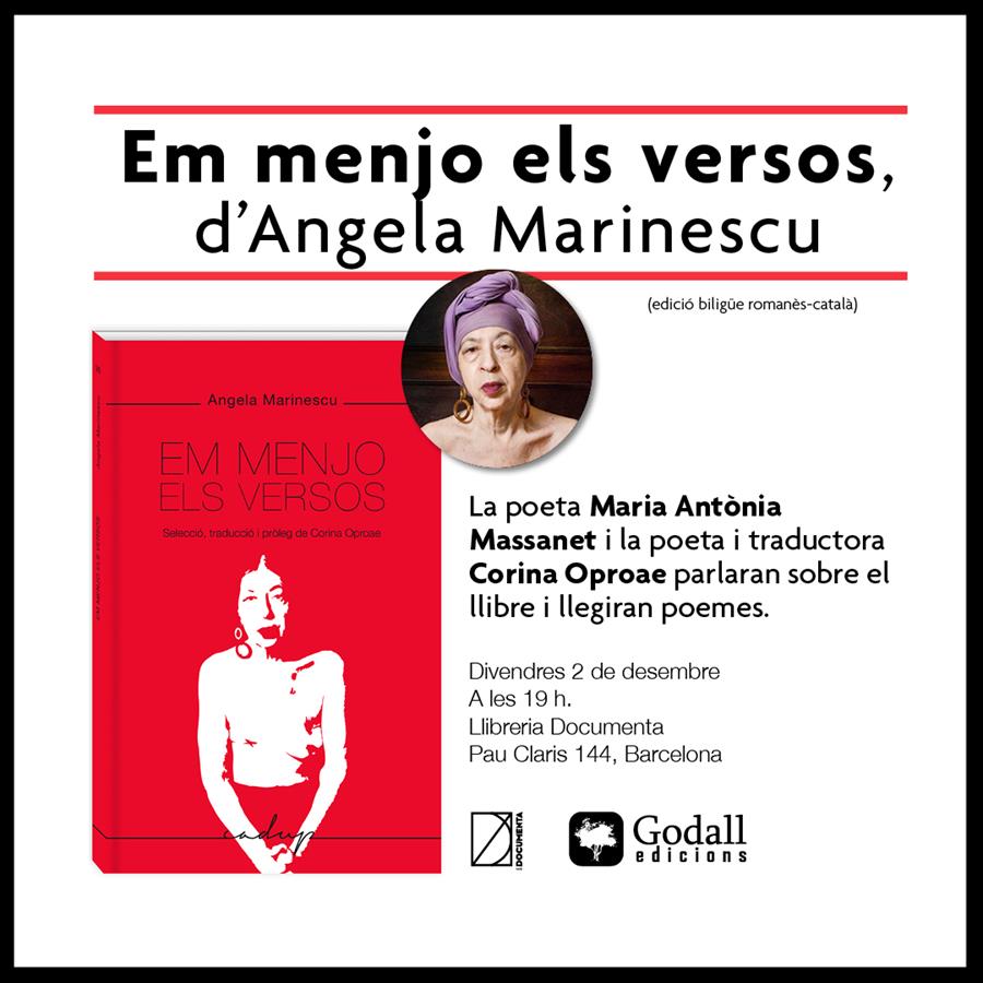 Presentem «Em menjo els versos» d'Angela Marinescu - 