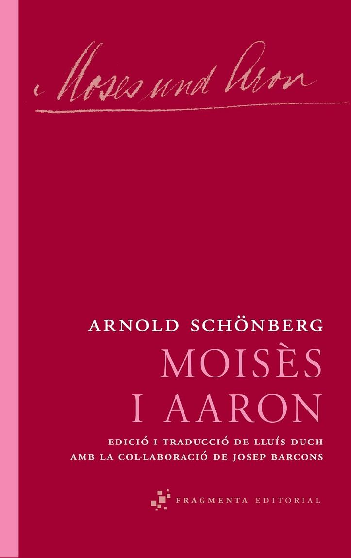 MOISES I AARON | 9788492416639 | SCHONBERG