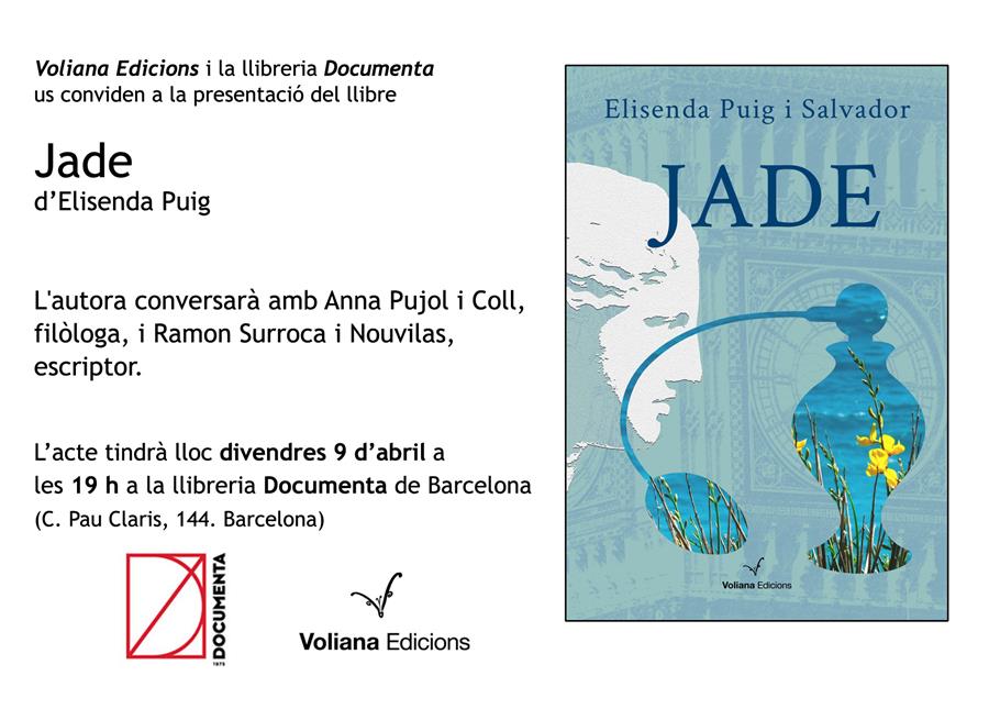 Presentem «Jade» d'Elisenda Puig - 