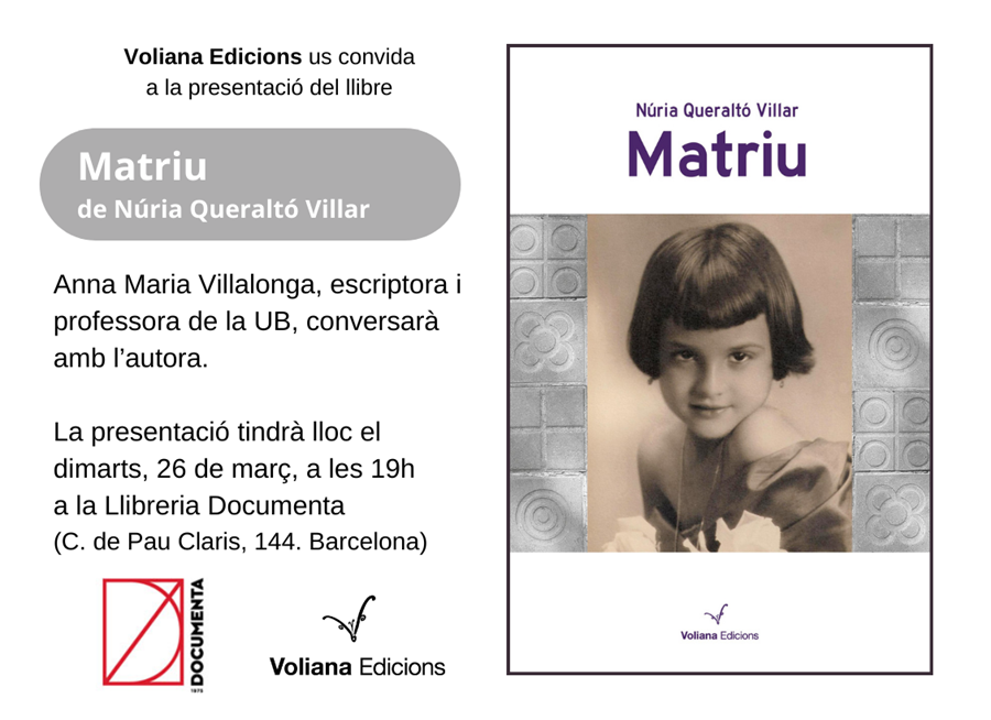 Presentació «Matriu» de Núria Queraltó Villar  - 
