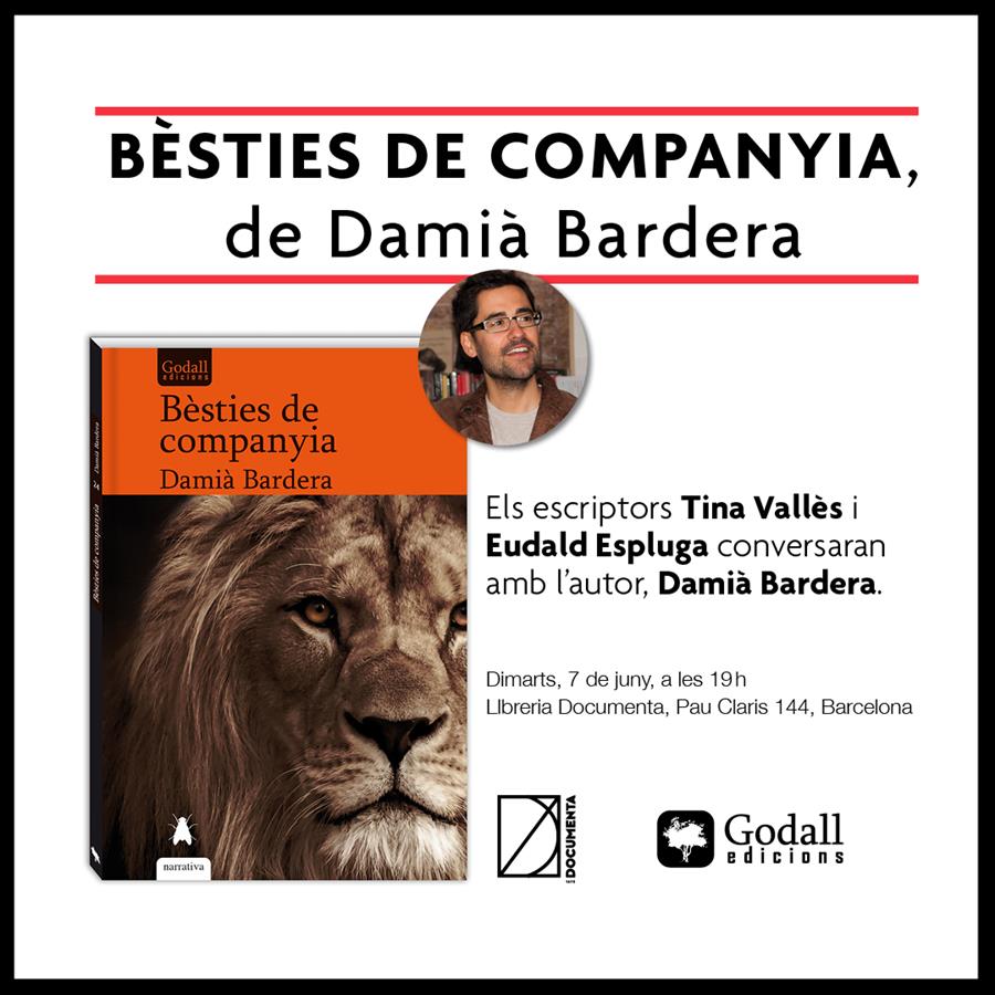 Presentem «Bèsties de companyia» de Damià Bardera - 