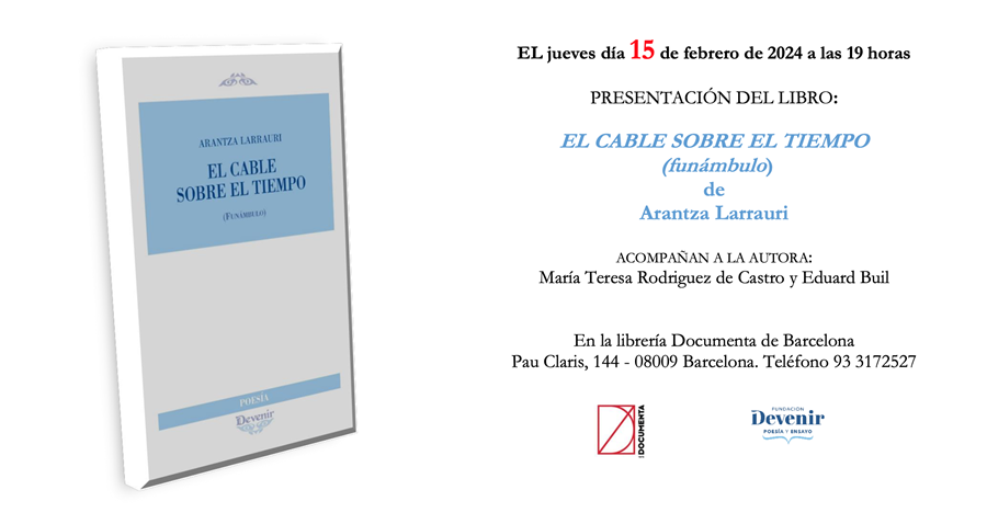 Presentació «El cable sobre el tiempo» d'Arantza Larrauri  - 