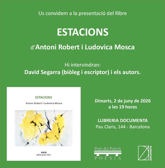 Presentació «Estacions» d'Antoni Robert i Ludovica Mosca - 