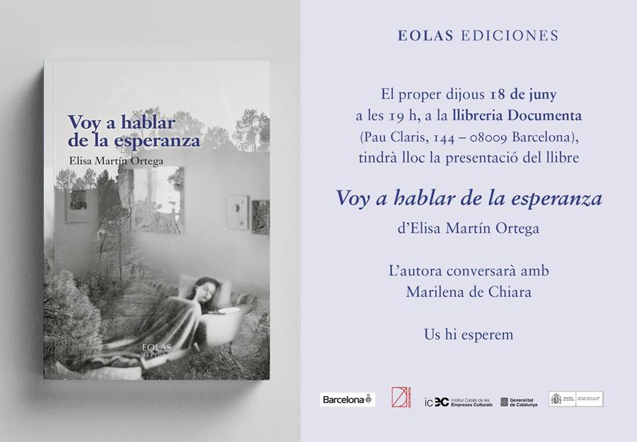 Presentació «Voy a hablar de la esperanza» de Elisa Martín Ortega  - 