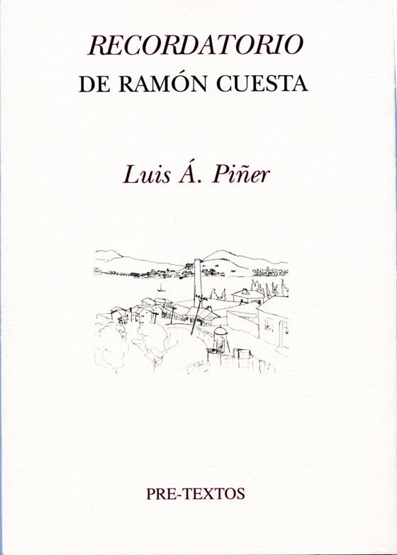 RECORDATORIO DE RAMON CUESTA | 9788492913213 | PIÑER