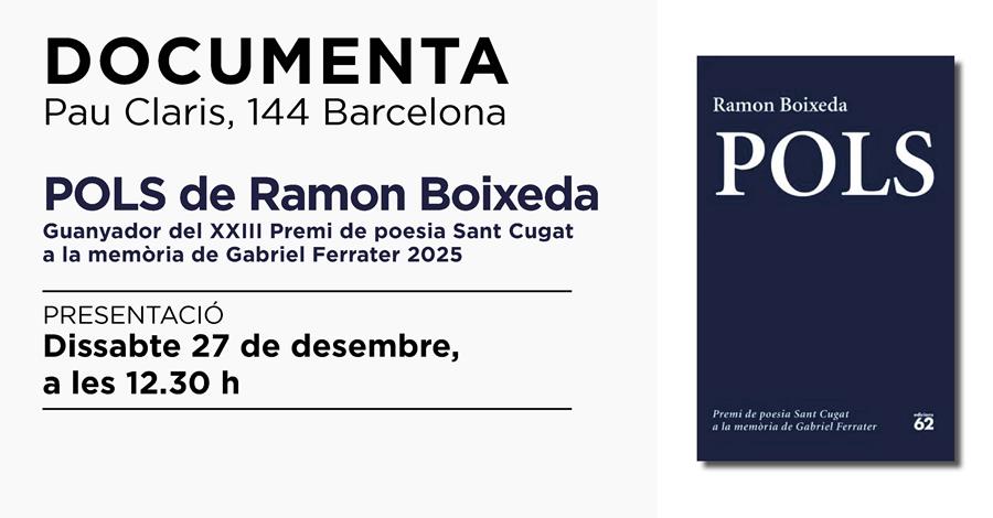 Presentació «Pols» de Ramon Boixeda - 