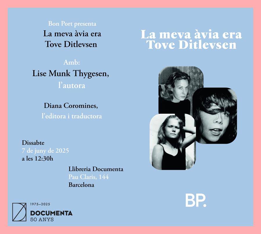 Presentació «La meva àvia era Tove Ditlevsen» de Lise Munk Thygesen. Traducció de Diana Coromines - 