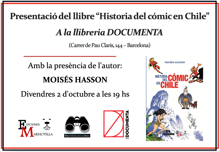 Presentació «Historia del Cómic en Chile» amb Moisés Hasson - 