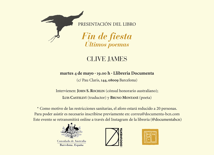 Presentem «Fin de fiesta» de Clive James - 