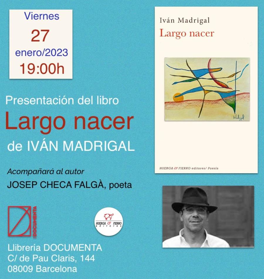 Presentem «Largo nacer» d'Ivan Madrigal - 