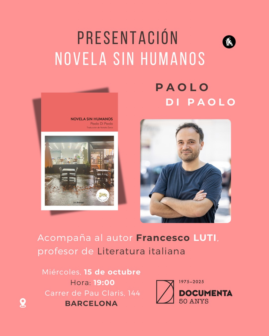 Presentació «Novela sin humanos» de Paolo Di Paolo - 
