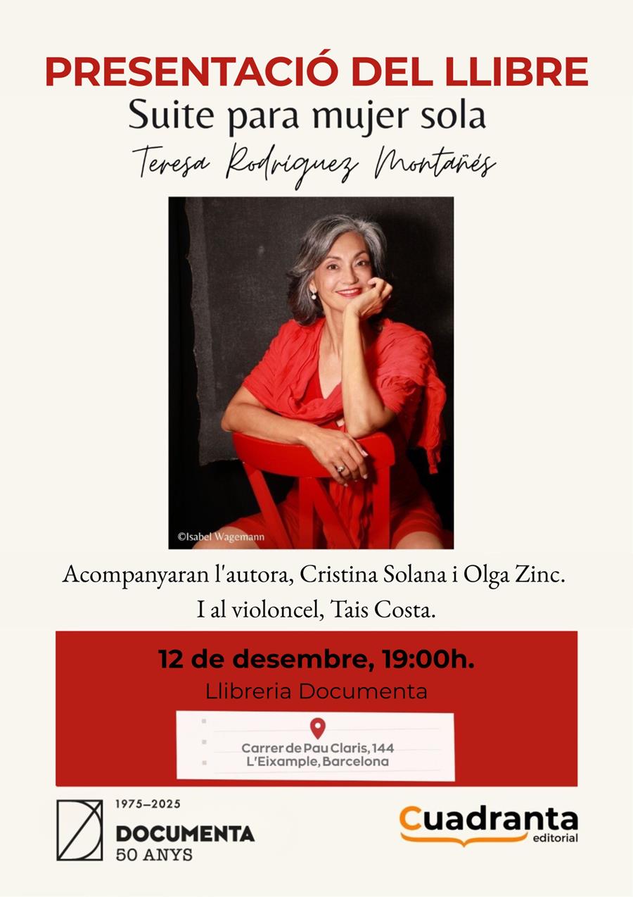 Presentació «Suite para mujer sola» de Teresa Rodríguez Montañés - 