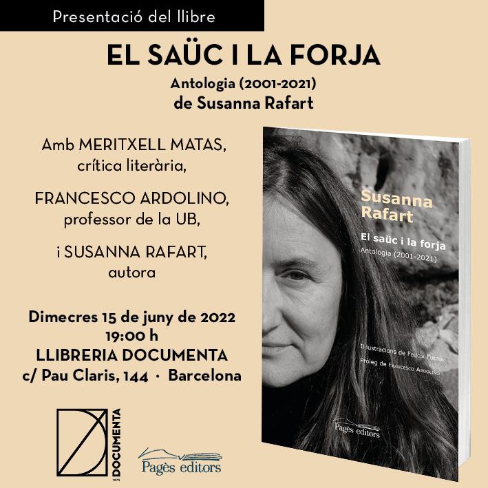 Presentem «El saüc i la forja» de Susanna Rafart Crominas - 