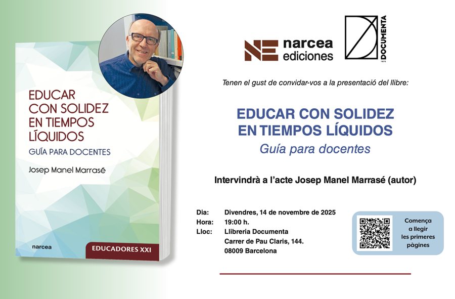 Presentació «Educar con solidez en tiempos líquidos» de Josep Manuel Marrasé - 