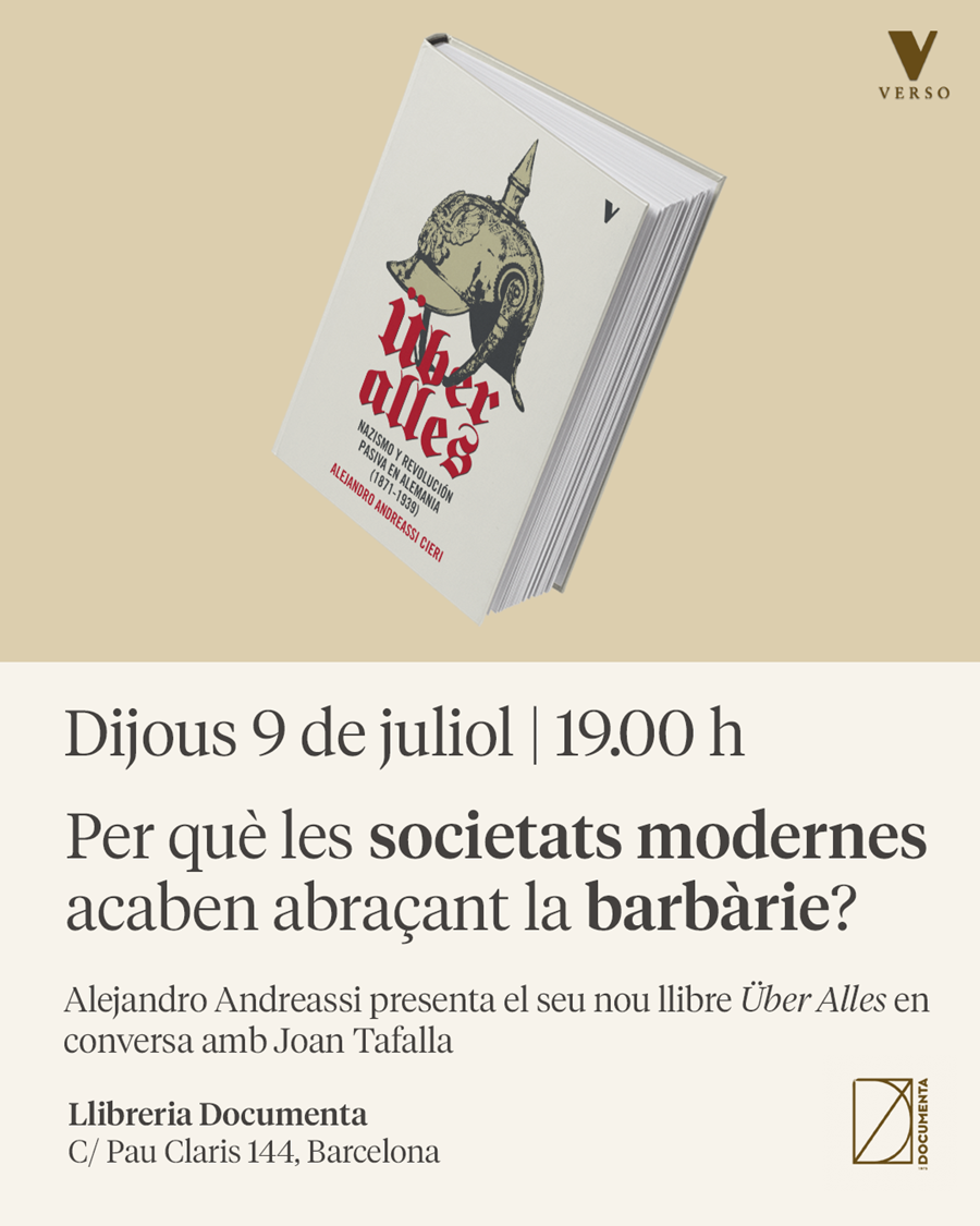 Presentació «Über Alles: Nazismo y revolución pasiva en Alemania (1871-1939)» de Alejandro Andreassi - 
