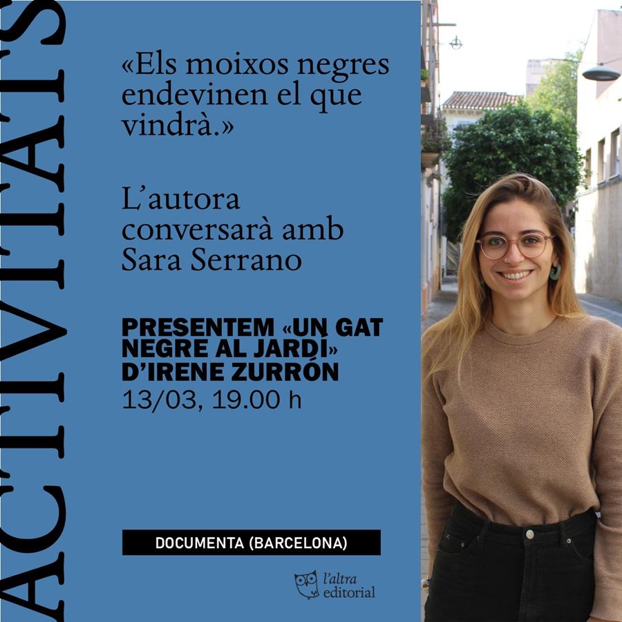 Presentació Premi Documenta 2024 «Un gat negre al jardí» d'Irene Zurrón - 