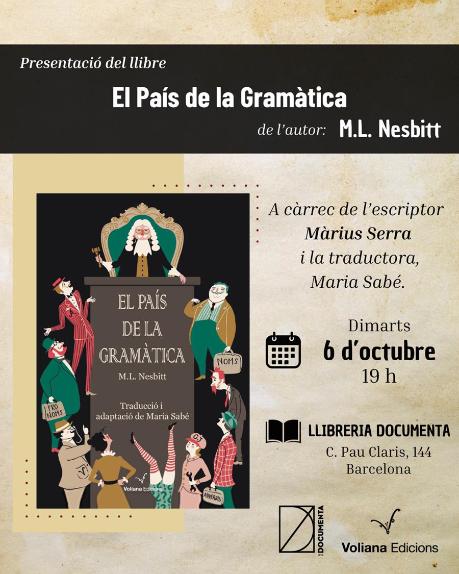 Presentació «El país de la gramàtica» de M.L. Nesbitt - 
