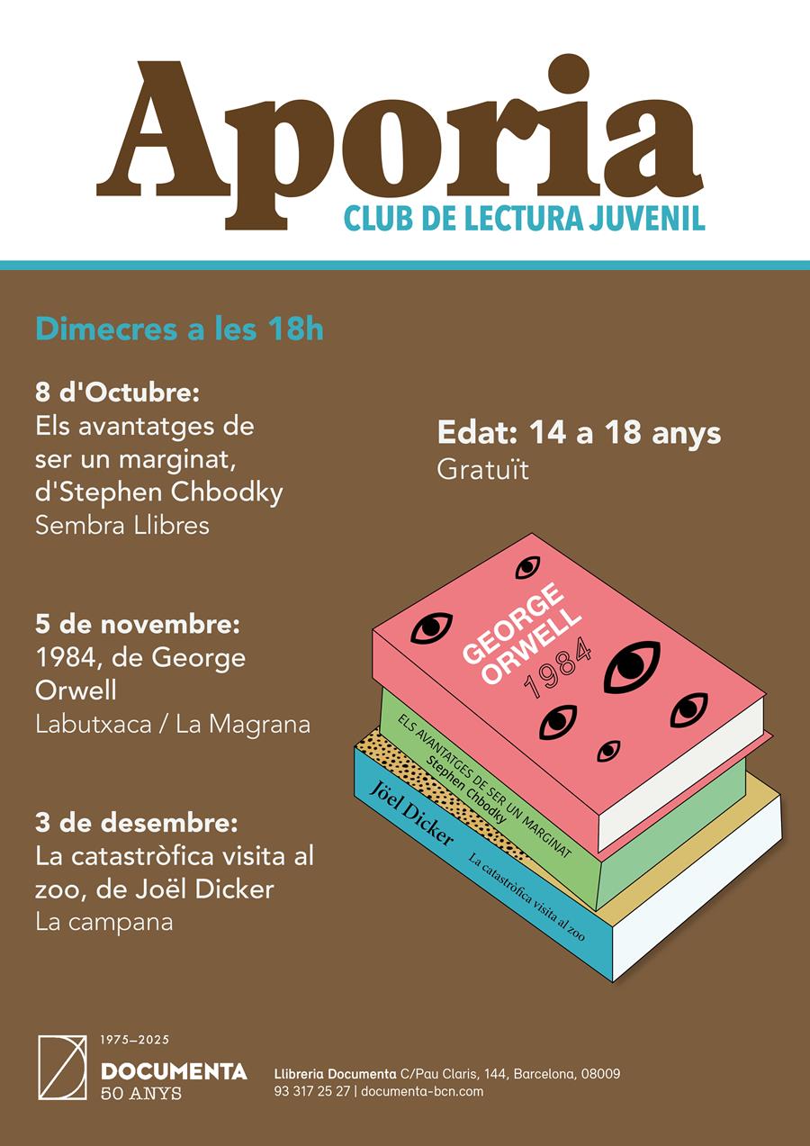 Aporia: Club de lectura juvenil, 3a sessió: La catastròfica visita al zoo, de Joël Dicker - 