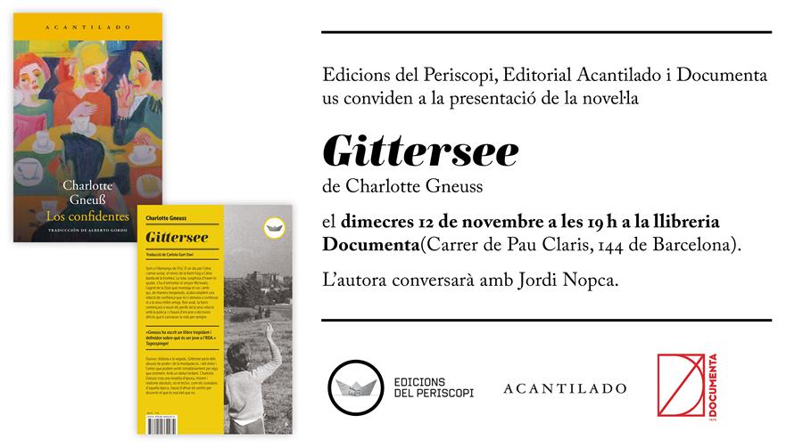 Presentació «Gittersee» de Charlotte Gneuss  - 