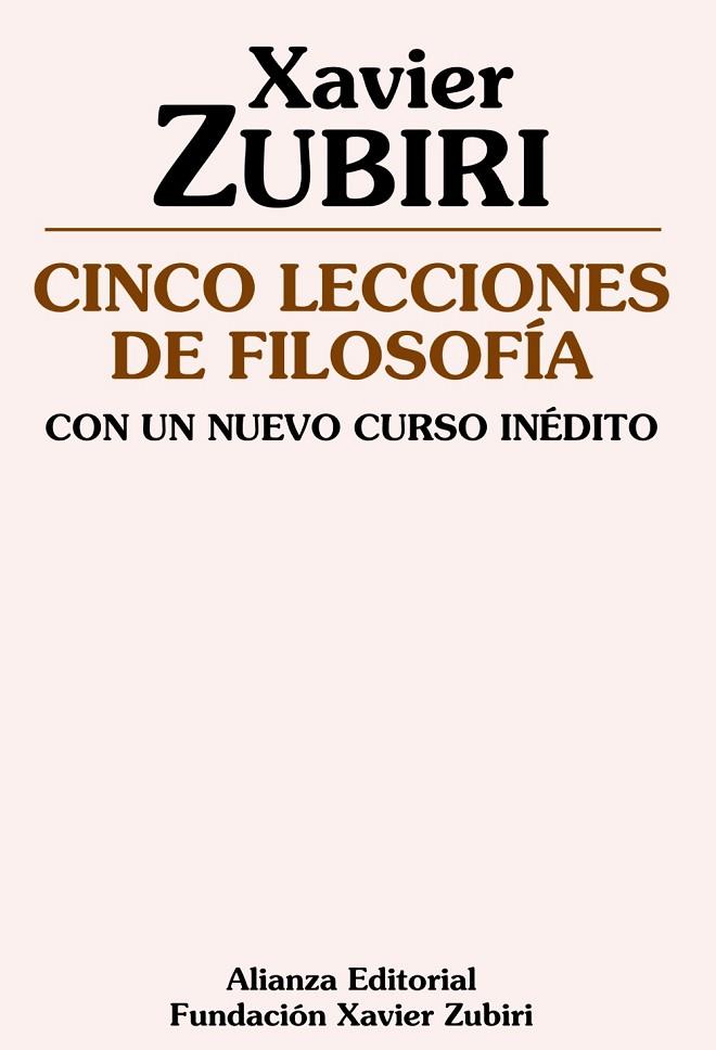 CINCO LECCIONES DE FILOSOFIA | 9788420683997 | ZUBIRI