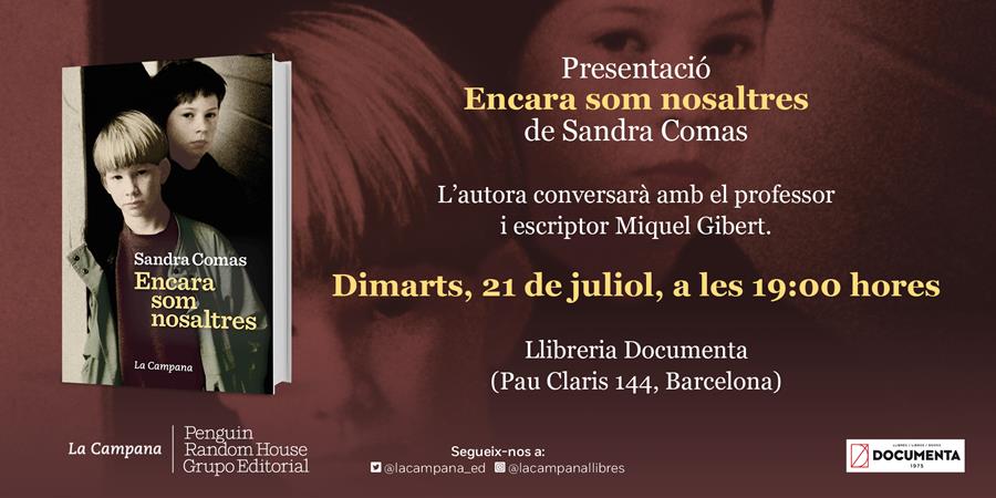 ANUL·LAT: Presentació de "Encara som nosaltres" de Sandra Comas - 