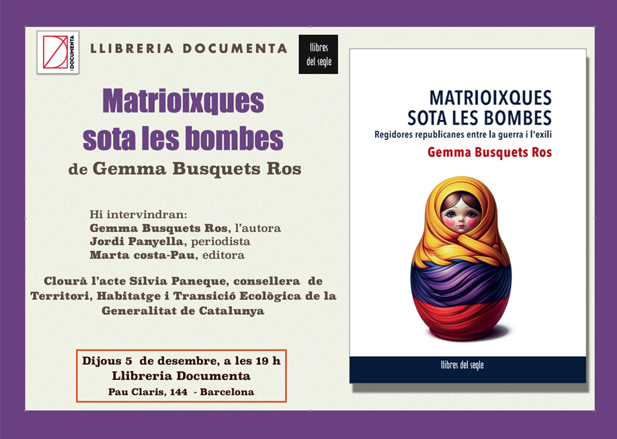 Presentació «Matrioixques sota les bombes» de Gemma Busquets  - 