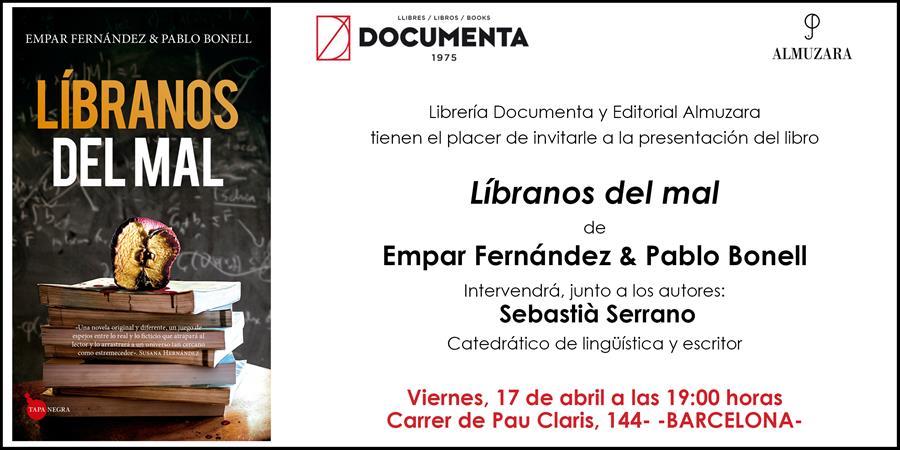 Presentem 'Libranos del mal' d'Empar Fernández i Pablo Bonell - 
