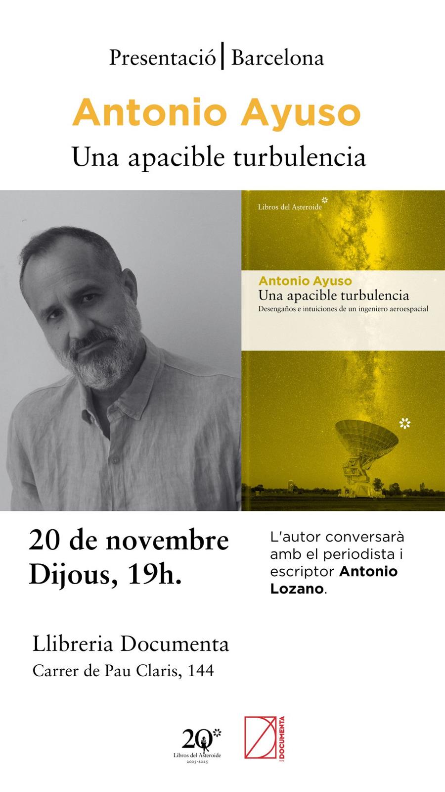 Presentació «Una apacible turbulencia» d'Antonio Ayuso - 