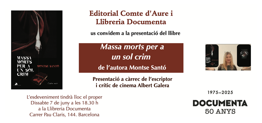 Presentació «Massa morts per a un sol crim» de Montse Santó - 