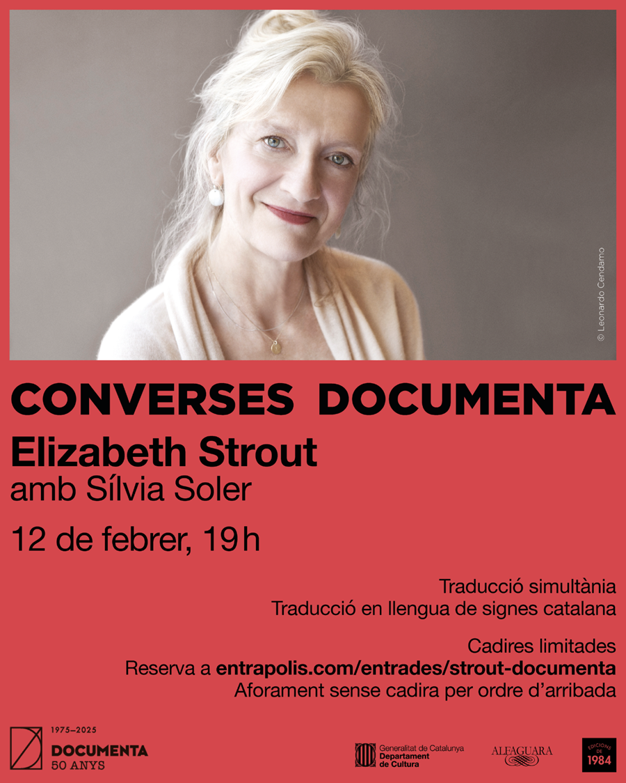CONVERSES DOCUMENTA: Elizabeth Strout amb Sílvia Soler (Reserves a partir del 5 de febrer, 19h) - 