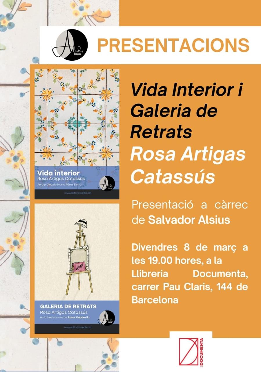 Presentació «Vida interior» i «Galeria de retrat» de Rosa Artigas   - 