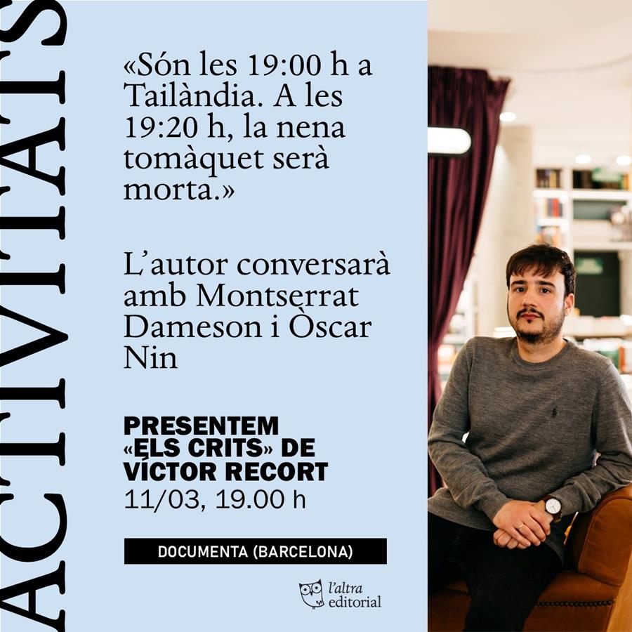 Presentació Premi Documenta 2024 «Els crits» de Víctor Recort - 