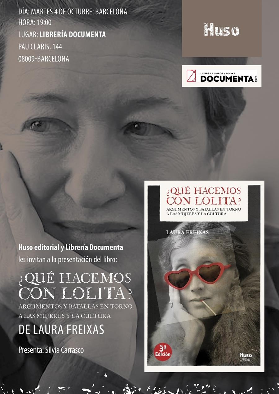 Presentem «Que hacemos con Lolita» de Laura Freixas - 